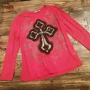 NWOT Cato long sleeve t shirt with cross